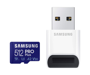 Samsung Pro Plus MB-MD512KB-Flash memory card (Microsdxc-A-SD adapter included)