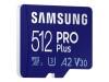 Samsung PRO Plus MB-MD512KB - Flash-Speicherkarte (microSDXC-an-SD-Adapter inbegriffen)