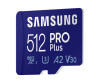 Samsung PRO Plus MB-MD512KB - Flash-Speicherkarte (microSDXC-an-SD-Adapter inbegriffen)