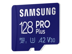 Samsung PRO Plus MB-MD128KB - Flash-Speicherkarte (microSDXC-an-SD-Adapter inbegriffen)