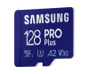 Samsung PRO Plus MB-MD128KB - Flash-Speicherkarte (microSDXC-an-SD-Adapter inbegriffen)