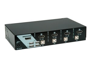 ROLINE KVM Switch - KVM-/Audio-/USB-Switch - 4 x...