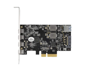 Delock USB adapter-PCIe 3.0 x4 low-profiles-USB-C 3.2 Gen 2 x 4 + USB 3.2 Gen 2 (internal)