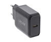 Inline power supply - 25 watts - PD (USB -C) - black
