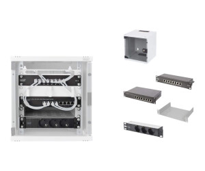 DIGITUS Netzwerk-Set 254 mm (10") - 6HE,  312 x 300...