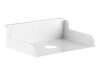 Inline slatwall shelf small - white
