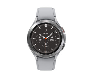 Samsung Galaxy Watch4 Classic - 46 mm - silber - intelligente Uhr mit Ridge Sport Band - Flouroelastomer - Silber - Anzeige 3.46 cm (1.4")
