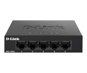 D-Link DGS 105GL - Switch - unmanaged - 5 x 10/100/1000