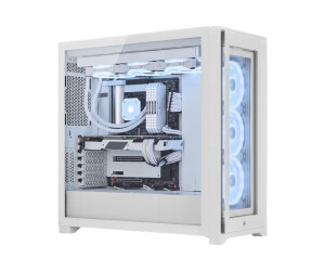 Corsair icue 5000x RGB QL Edition - mid tower - side part with window (hardened glass)