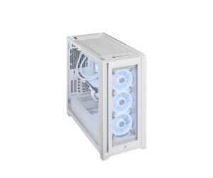 Corsair icue 5000x RGB QL Edition - mid tower - side part with window (hardened glass)