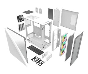 Thermaltake Divider 300 TG Snow - Mid tower - ATX - keine Spannungsversorgung (PS/2)