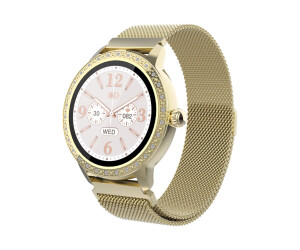 Inter Sales DENVER SW-360 - Gold - intelligente Uhr mit Mesh-Armband - Anzeige 3.1 cm (1.22")