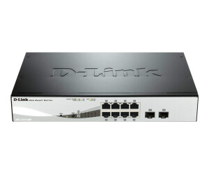 D -Link Web Smart DGS -1210-08P - Switch - Managed - 8 x 10/100/1000 (POE)