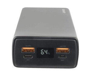 4smarts VoltHub Pro - Select Edition - Powerbank - 26800 mAh - 99.16 Wh - 22.5 Watt - 5 A - Huawei Fast Charge, PD 2.0, PD 3.0, QC 2.0, QC 3.0, AFC, SCP - 3 Ausgabeanschlussstellen (2 x USB, USB-C)