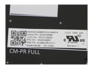 Lenovo Primax - Ersatztastatur Notebook - mit Trackpoint