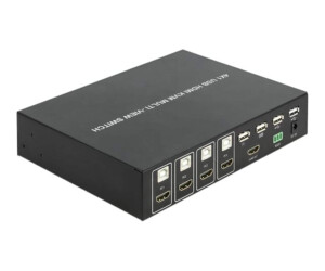 Delock 4 in 1 Multiview - KVM-/Audio-/USB-Switch