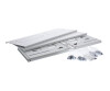 InLine 19" Rack zur Wandmontage - 4HE - 24-40cm Tiefe - mit Abdeckung - grau