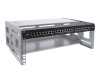 InLine 19" Rack zur Wandmontage - 4HE - 24-40cm Tiefe - mit Abdeckung - grau