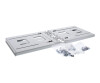 Inline cabinet - suitable for wall mounting - light gray, RAL 7035 - 4U - 48.3 cm (19 ")