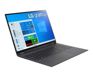 LG gram 16T90P-G.AP78G - Flip-Design - Intel Core i7 1165G7 / 2.8 GHz - Evo - Win 10 Pro - Iris Xe Graphics - 16 GB RAM - 1 TB SSD NVMe - 40.6 cm (16")