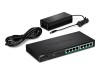 TRENDnet TPE TG84 - Switch - 8 x 10/100/1000 (PoE+)