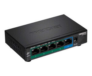 TRENDnet TPE TG52 - Switch - 4 x 10/100/1000 (PoE+)