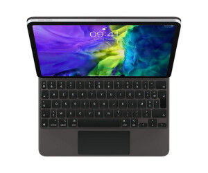 Apple Magic Keyboard - Tastatur und Foliohülle - mit Trackpad - hinterleuchtet - Apple Smart connector - AZERTY - Französisch - für 10.9-inch iPad Air (4th generation)