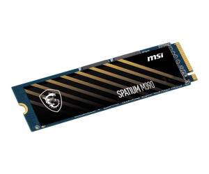 MSI Spatium M390 - SSD - encrypted - 500 GB - Intern - M.2 2280 - PCIe 3.0 x4 (NVME)