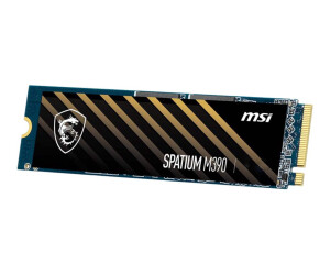 MSI SPATIUM M390 - SSD - verschlüsselt - 500 GB - intern - M.2 2280 - PCIe 3.0 x4 (NVMe)