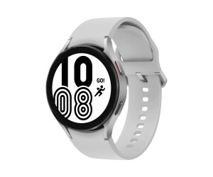 Samsung Galaxy Watch4 - 44 mm - Silver - Intelligent watch with sports band - white - display 3.46 cm (1.36 ")