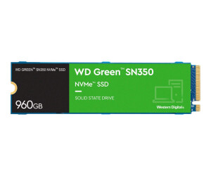 WD Green SN350 NVMe SSD WDS960G2G0C - SSD - 960 GB - intern - M.2 2280 - PCIe 3.0 x4 (NVMe)