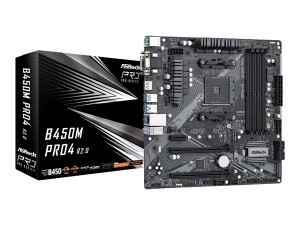 ASRock B450M Pro4 R2.0 - Motherboard - micro ATX - Socket...