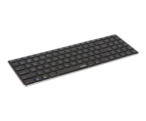 Rapoo E9100M - Tastatur - kabellos - 2.4 GHz, Bluetooth...