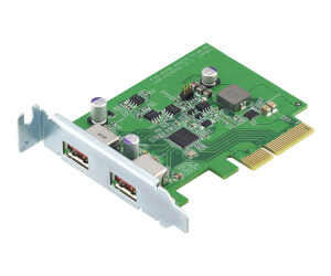 QNAP QXP-10G2U3A-USB adapter-PCIe 2.0 x2 low-profiles