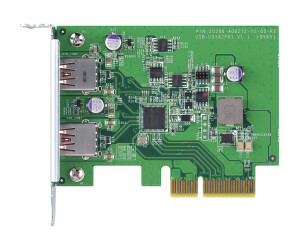 QNAP QXP-10G2U3A-USB adapter-PCIe 2.0 x2 low-profiles