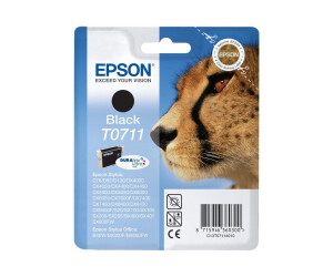 Epson T0711 - 7 ml - Schwarz - Original - Blisterverpackung