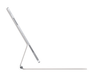 Apple Magic Keyboard - Tastatur und Foliohülle - mit Trackpad - hinterleuchtet - Apple Smart connector - QWERTY - Dänisch - weiß - für 12.9-inch iPad Pro (3. Generation, 4. Generation, 5. Generation)