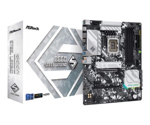 ASRock B660 Steel Legend - Motherboard - ATX - LGA1700-Sockel - B660 Chipsatz - USB-C Gen2, USB 3.2 Gen 1, USB-C Gen 2x2 - 2.5 Gigabit LAN - Onboard-Grafik (CPU erforderlich)