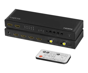 Logilink 4K 4x2 HDMI Matrix Switch - Video/Audio switch
