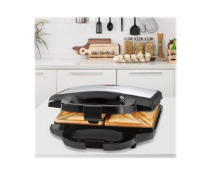 Clatronic ST 3778 - Sandwichmaker - 750 W - Black/Stainless