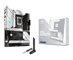 ASUS ROG STRIX B660-A GAMING WIFI D4 - Motherboard - ATX - LGA1700-Sockel - B660 Chipsatz - USB-C Gen 2x2, USB 3.2 Gen 1, USB-C Gen1, USB 3.2 Gen 2, USB-C Gen2 - 2.5 Gigabit LAN, Wi-Fi 6, Bluetooth - Onboard-Grafik (CPU erforderlich)