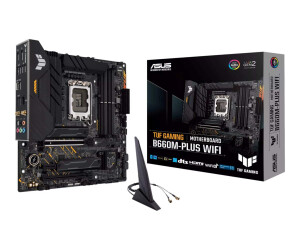 Asus Tuf Gaming B660M -Plus WiFi - Motherboard - Micro ATX - LGA1700 -SOCKE - B660 Chipset - USB -C Gen1, USB 3.2 Gen 2, USB -C Gen 2x2 - 2.5 Gigabit LAN, Wi -Fi, Bluetooth - Onboard graphics (CPU required)