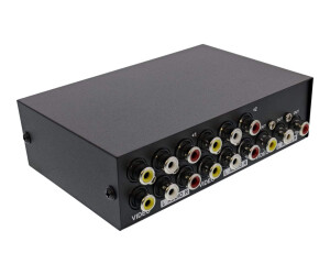InLine Video/Audio-Schalter - 4 x Composite Video/Audio