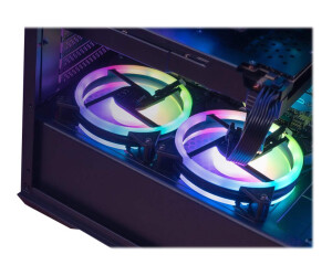 AEROCOOL ADVANCED TECHNOLOGIES AeroCool Splinter Duo - Mid tower - ATX - Seitenteil mit Fenster (gehärtetes Glas)