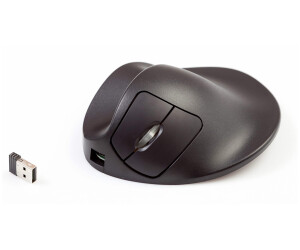 Hippus HandShoeMouse Left Medium - Maus - Für Linkshänder - Laser - 3 Tasten - kabellos - kabelloser Empfänger (USB)