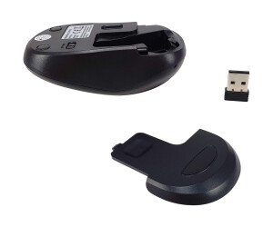 Equip Maus - Komfort - rechts- und linkshändig - optisch - kabellos - 2.4 GHz - kabelloser Empfänger (USB)
