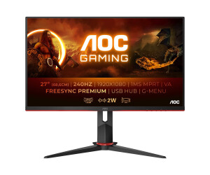 AOC Gaming C27G2ZU/BK - LED monitor - Gaming - bent - 68.6 cm (27 ")