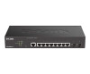 D -Link DGS 2000-10 - Switch - L3 - Managed - 8 x 10/100/1000 + 2 x Fast Ethernet/Gigabit SFP, combined