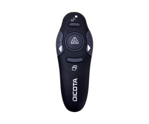 Dicota Pin Point Wireless Laser Pointer - Projector Counter - Wireless - Wireless Recipient (USB)