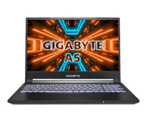 Gigabyte A5 K1 BDE2150SB - AMD Ryzen 7 5800H / 3.2 GHz - Win 11 Home - GF RTX 3060 - 16 GB RAM - 1 TB SSD NVME - 39.6 cm (15.6 ")